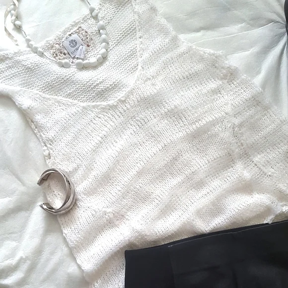 🔖Element☆Boho Fishnet Spring/Summer Knit Top - Picture 3 of 8